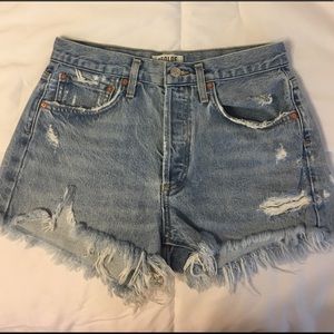 AGOLDE Parker Cutoff Shorts in Swapmeet